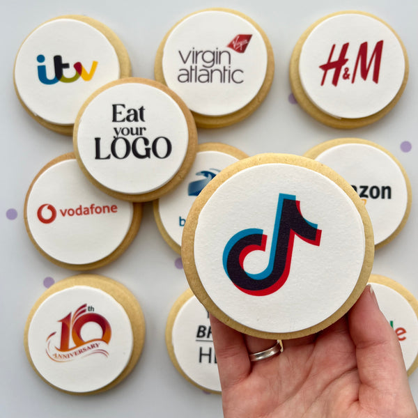 corporate logo cookies Northamptonshire Gardners bakery