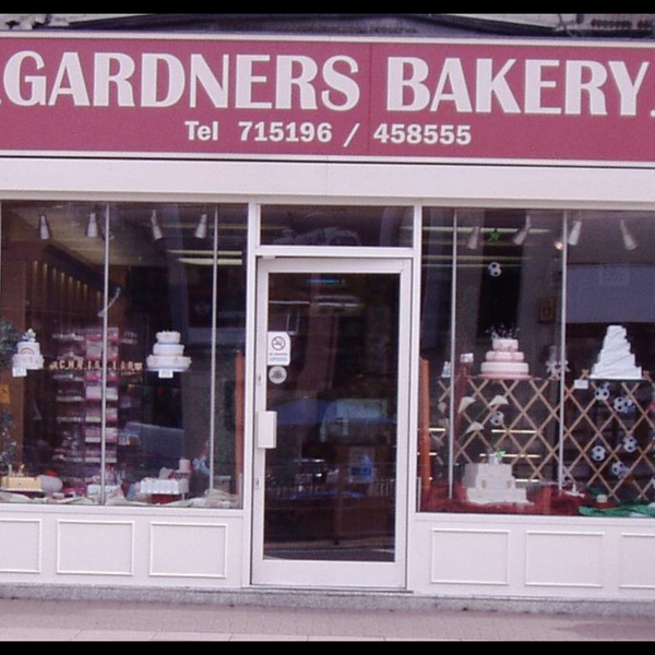 new shop front, Gardners bakery